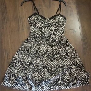 Black and white dress